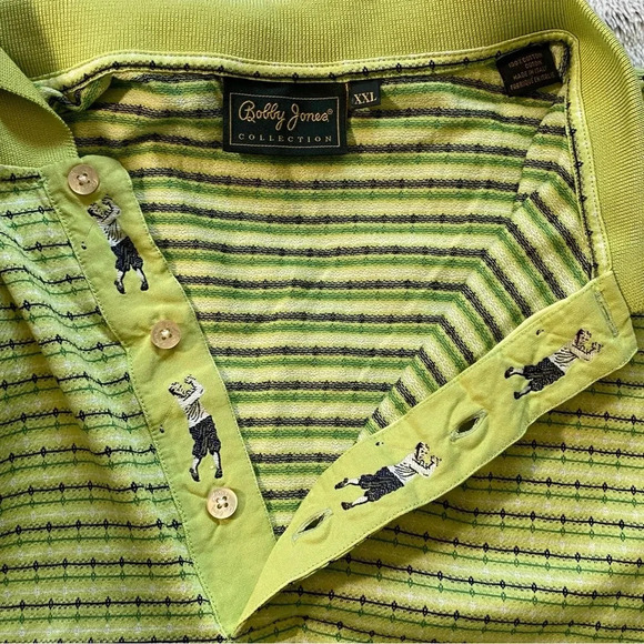 Bobby Jones Collection Golf Polo Shirt XXL Green - Picture 5 of 10